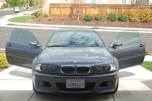 2002 bmw m3 coupe ,manual 6 speed, steel gray on black, low mileage