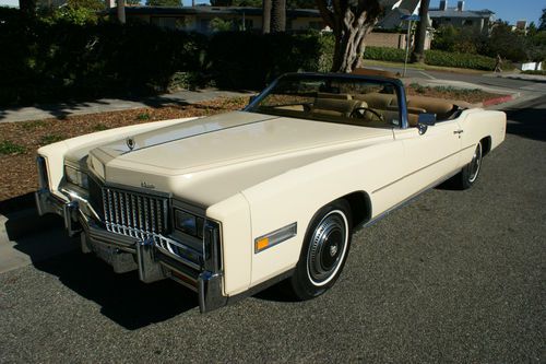 1976-ivory &amp; tan leather~original california owner car with 10k original miles!