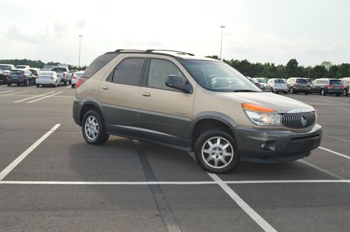 2003 gold buick rendezvous cx awd suv clean title, leather &amp; ice cold a/c lqqk
