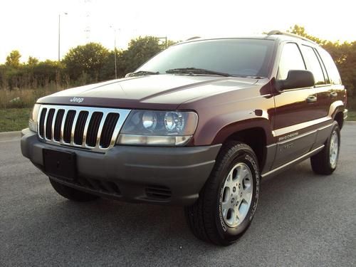 1-owner 2002 jeep grand cherokee laredo 4.0l 6cyl 4x4 leather &amp; sunroof
