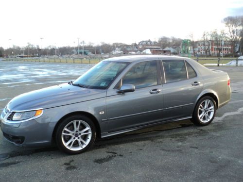 2007 saab 9-5 turbo - fully loaded - midnight blue with grey leather interior