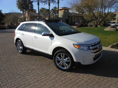 2013 ford edge.fully loaded.no reserve/1200 mile/leather/navi/pano/20's/camera.