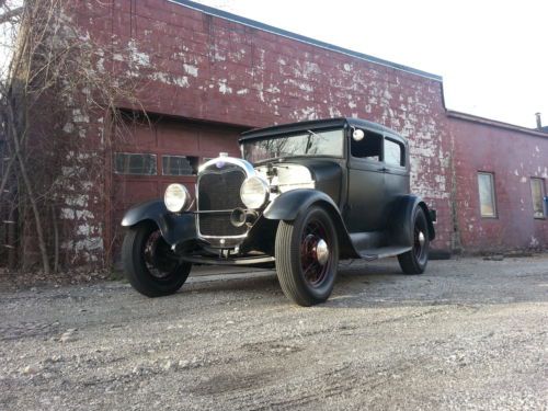 1929ford  model a sedan banger hot rod rat gasser ansen stromburg mallory