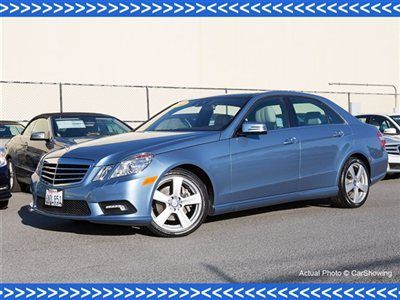 2011 e350: certified pre-owned, panorama roof, premium 2 package, quartz blue