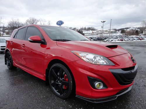 2011 mazdaspeed 3 6-speed manual velocity red paint clean carfax! video 9k miles