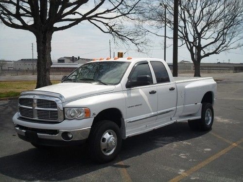 2005 dodge 3500 dually slt! bank repo! absolute auction! no reserve!