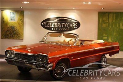 1964 chevrolet impala ss convertible full custom low rider tv's hydrolics +