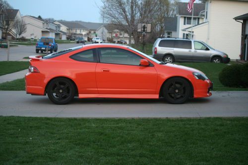 2002 acura rsx type-s coupe 2.0l custom orange one of a kind 6 speed manual
