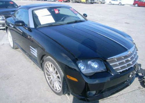 2005 chrysler crossfire srt-6 amg leather heat seats rebuildable salvage