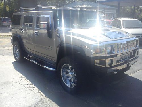 2004 hummer h2 suv supercharged 4x4 no reserve salvage flood low miles dvd tv's