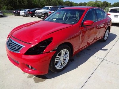 Not salvage 12 infiniti g37x g 37 x awd auto clean title low reserve only 21k