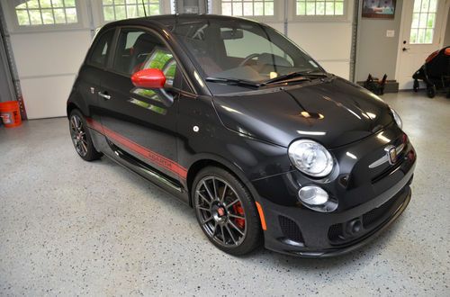 2012 fiat abarth, black/red , only 3k miles, like new, showroom condition