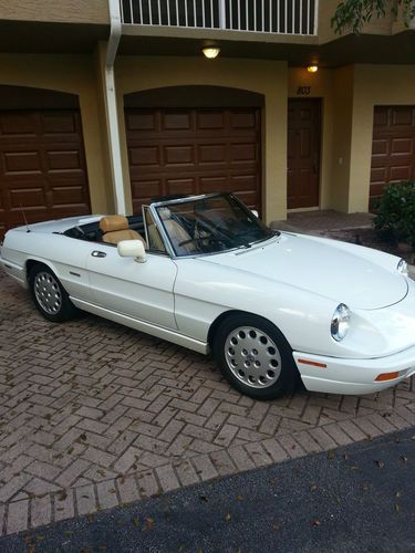 1991 alfa romeo spider veloce convertible outstanding condition low miles