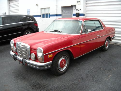 1972 mercedes benz 250c coupe w114 low production automatic with a/c