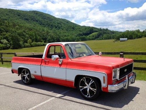 1973 chevrolet c10**cheyenne super**shortbed**20's**'lowered*350**shop truck**