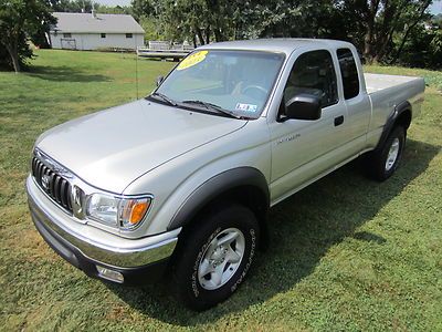2003 toyota tacoma ext sr5 trd 4x4 3.4l v6 5sp 1 owner clean carfax brand new!!!