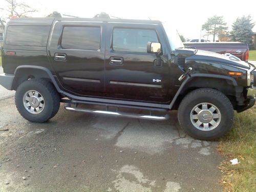 2003 black hummer h2 4x4 64000 miles low reserve!!!! beautiful looking truck