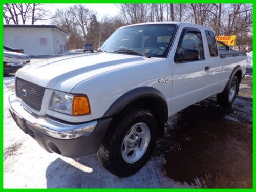 2002 ford ranger xlt 4x4 extended cab v-6 118k mi auto clean carfax no reserv