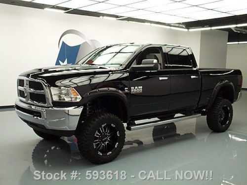 2013 dodge ram 2500 crew 4x4 lifted leather diesel 22k! texas direct auto