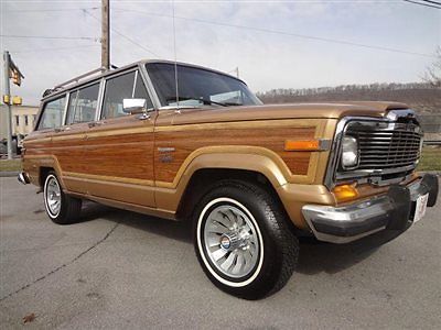 1983 jeep grand wagoneer limited 4x4 only 46,000 miles woody wagon 81-photos