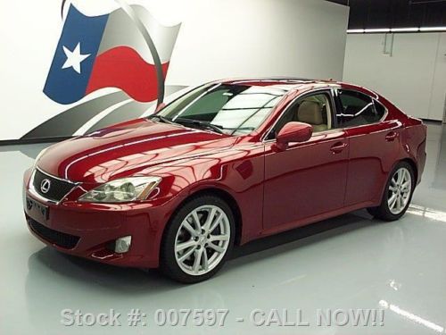 2007 lexus is350 paddle shift sunroof climate leather texas direct auto