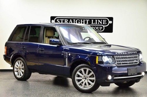 2012 range rover supercharged blue tan low miles 1 owner finance