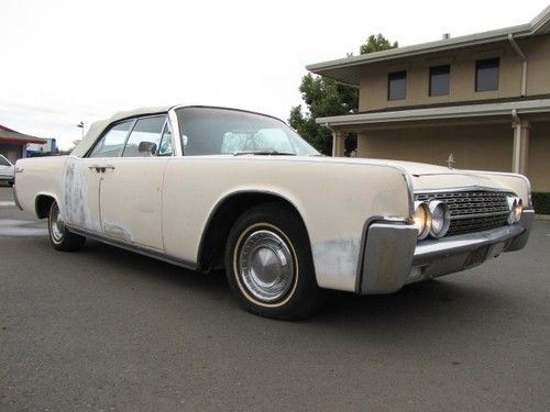 1962 lincoln continental convertible -- southern california car since new ---