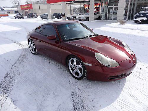 2000 porsche 911 carrera 2!! burgundy on grey. serviced and ready to go!!
