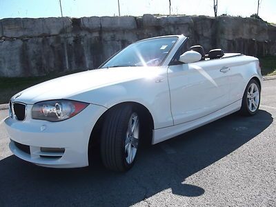 Convertible white mocha leather automatic 3.0 rwd power black top 58k 2 owner