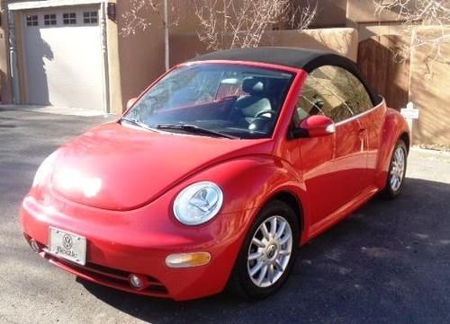 2005 vw beetle convertible gls red w/ black automatic top, like new excellent