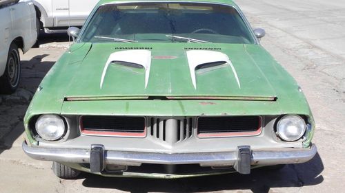 1973 plymouth cuda, running,drivable, needs total restoration, great project