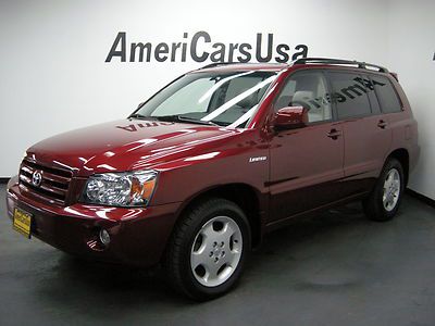 2004 highlander limited 4x4 v6 navi leather sunroof carfax certified one owner