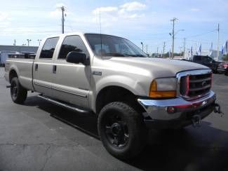 99 f250 lariat crew cab 4x4 4wd 7.3 liter powerstroke diesel leather loaded