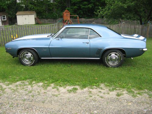 1969 chevrolet camaro early pre x lf7 327 th350 protect o plate dealer invoice