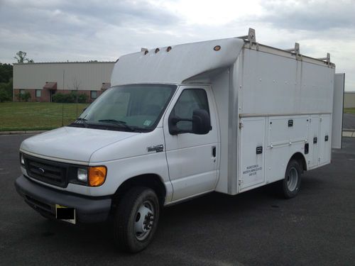 2007 ford e-350 super duty dually utility tool plumbers electricians truck, van