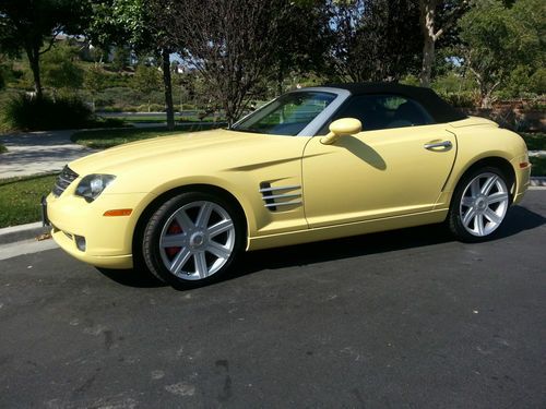 2005 chrysler crossfire limited convertible- 29k miles - like new - leather