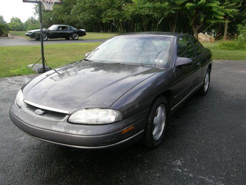 1996 chevrolet monte carlo coupe brown / black v6 gas saver sport race loaded