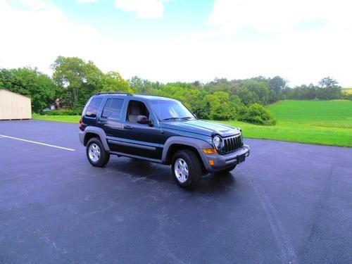 2005 jeep liberty sport utility 2.8l turbo diesel 4x4 pa inspection clean nice