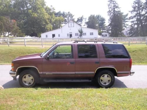 1997 chevrolet tahoe 4dr 4x4 lt one owner no reserve