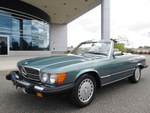1985 mercedes-benz 380sl low miles rare color stunning complete records