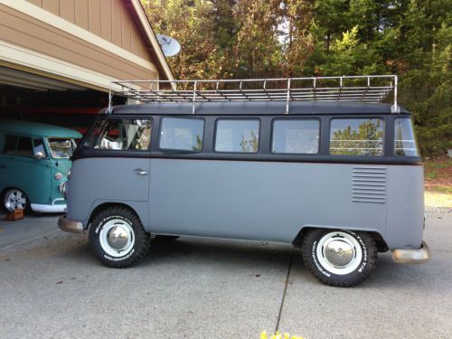 1963 volkswagen 15 window walk thru deluxe bus