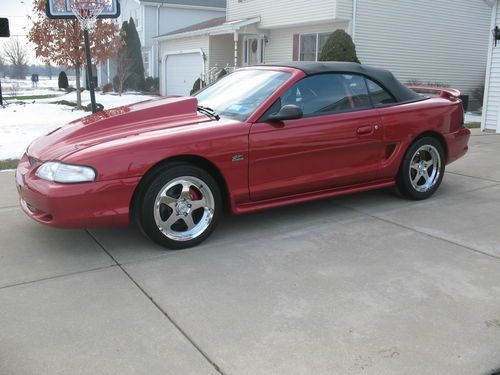 1995 ford mustang convertible 5-speed, mild pro-street, fresh build 300 miles !