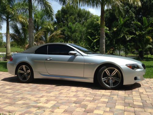 2007 bmw m6 base convertible 2-door 5.0l silver stone