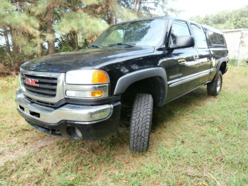 2004 gmc sierra 2500 hd sle ext. cab 4x4 4wd nice cap awesome truck no reserve
