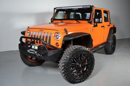 Highly modified jeep wrangler loaded with options
