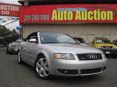 06 audi a4 3.0 cabriolet awd quattro carfax certified 1-owner w/service records