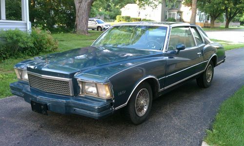 1978 chevrolet monte carlo factory equiped 305 v-8 4-speed manual t-top