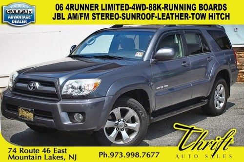 06 4runner limited-4wd-88k-jbl am/fm stereo-sunroof-leather-tow hitch