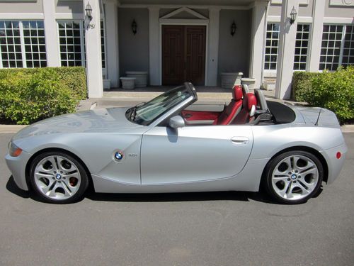 2003 bmw z4 3.0i convertible dream red leather sport premium package 95k xenon