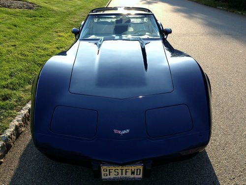 Rare 1977 #'s matching corvette l-82 350 4 speed manual w/ t-tops  - low reserve